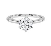 SweetJew 1Ct Moissanite Engagement Rings for Women Solitaire Wedding Rings for Women 925 Sterling Silver Promise Ring Size S