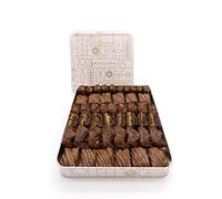 Sweetland London Chocolate Baklava Selection - 1 kg | Fresh Handmade Traditional Lebanese Baklava Dessert | UK Made | Tin Gift Box | Present for Diwali, Ramadan, Mother's Day, Easter, Eid & Birthday