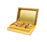 Sweetland London Double Pistachio Turkish Delight - 500g | Handmade | Gift Box | Ramadan, Mother's Day, Easter, Eid & Birthday | Perfect Family Sharing | UK Made | Gold Gift box