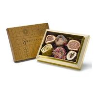Sweetland London Dubai Chocolate Style Turkish Delight Rolls - 350 g | 6 Different Flavours | Modern Twist On Classic Dessert | Ideal for Sharing | Inspired By The Viral Sensation | Gold Gift Box