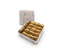 Sweetland London Premium Pistachio Baklava Selection - 500g | Handmade Traditional Lebanese Baklava | Ramadan, Mother's Day, Easter, & Eid | Selection of Pistachio Treats | UK Made | Tin Gift Box