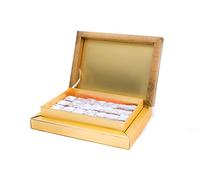 Sweetland London Turkish Delight Pomegranate 500g - Vegan Gold Gift Box | Traditional Middle Eastern Sweet; Six Flavours; Gold Gift Box; Vegan & Vegetarian