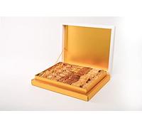 Sweetland Vegan Baklava Selection - 1.5 kg | Handmade Traditional Lebanese Baklava | Ramadan, Mother's Day, Easter, & Eid | Mixed Selection Tray with Pistachio, Almond & Cashew Nuts | Gift Box