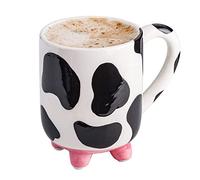 SWEETLO Cow Coffee Mug Cow Stuff 15oz Ceramic Cup - Cows Lover Mug with Udders - Cute Print Cups - Weird Milk Mugs with Udders - Gifts for Women - Taza de Vaca Gifts