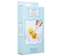 Sweetly Does It Plastic Piping Bag Set With 8 Nozzles Reuasble Feature