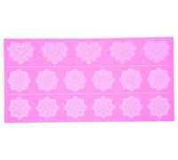 Sweetly Does It Silicone Seventeen Hole Lace Icing Mould, Pink