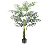 Sweetmirth 160cm Artificial Plants Palm Tree Indoor, 5.3FT Tall Fake Faux Areca Tropical Palm Tree,Large Artificial Plants Outdoor in Pot with Lifelike Leaves for Modern Home Living Room Office Decor