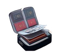 SweetMmj Document Storage Bag, Passport File, Property Storage Case, Collecting Bag, Valuable Document Storage Case, Tablet Storage, One Color, Gray