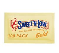 Sweet'N Low Gold Sucralose Sweetener - 100 Sachets (200 Servings per Pack), Low Calorie Granulated Sweetener, Zero Fat, Zero Salt, Individually Wrapped