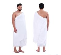 SweetNeedle Premium Terry Weave Ihram for Men for Hajj & Umrah - Non-Stitched, Soft & Absorbent Fabric | Lightweight, Comfortable & Travel-Friendly | 100% Pure Combed Cotton Ehram Ahram Towels