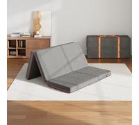 Sweetnight 4 Inch Folding Mattress with Carry Bag - Twin Size Trifold Mattress Grey with Breathable Cover & Non-Slip Bottom| Portable Floor Mattress for Camping,Travel,RV,Guest Room