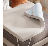 Sweetnight 4 Inch Gel Memory Foam Mattress Topper Twin - Dual-Layer Foam with Washable Cover, Cooling Comfort, and Non-Slip Design for a Restful Sleep