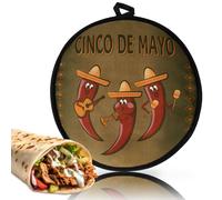 Sweetone 12 Inch Large Tortilla Warmer, Insulated Cloth Pouch for Tortillas, Tacos, Naan, and Pizza Rolls, Microwavable Fabric Bag Keeps Food Warm for One Hour Ideal for Family Feasts