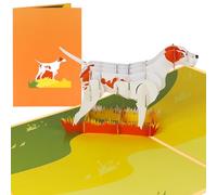 Sweetpopup® 3D Dog Pop-Up Card - Birthday Greeting, Congratulations, Gift Voucher, Animal Pet Theme, Hunting and Hunter Gift Idea - Dog 179