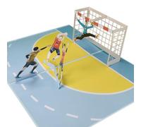 Sweetpopup® 3D Handball Game Pop-Up Card - Handmade Greeting Card with Fine Paper, Perfect for Sports Lovers and Special Occasions (165)