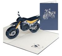 Sweetpopup® 3D Motorbike Pop-Up Card - Perfect for Birthdays, Driving Test Congratulations, Gifts, or Vouchers for Bikers - Motorcycle Design 012z