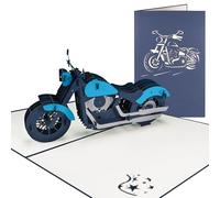 Sweetpopup® 3D Pop-Up Motorcycle Card - Perfect for Birthdays & Congratulations - For Bikers and Motorcycle Riders - Also Ideal as a Cash Gift Holder for Motorbike Tours - 009