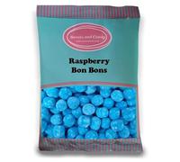 Sweets and Candy® Blue Raspberry Bon Bons 1Kg - Retro Chewy Blue Bon Bons - Fruity Raspberry Flavour - Bulk 1 Kilo Bag - Tongue Painter Effect - British Pick and Mix Sweet Shop Favourite