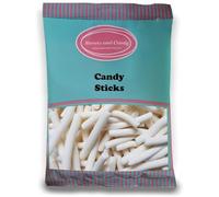 Sweets and Candy® Candy Sticks 1Kg - Retro White Sticks - Bulk 1 Kilo Bag - Pick and Mix Share Size Bags - 100s of Retro Pick and Mix - A Great 80s Sweet Gift Idea