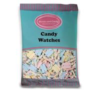 Sweets and Candy® Candy Watches 1Kg - Retro Multicolour Hard Sweets on Elastic With Watch Face - Bulk 1 Kilo Bag - A Perfect Pick and Mix Gift Idea - Pick and Mix Share Bags