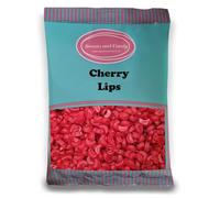 Sweets and Candy® Cherry Lips 1kg - Traditional Small Firm Gums - Floral and Rose Scented - Bulk 1 Kilo Bag - Pick and Mix Share Size Bags - 100s of Retro Pick and Mix Sweets
