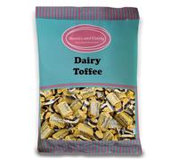 Sweets and Candy® Dairy Toffee 1Kg - Individually Wrapped Creamy Vanilla Toffees - 1 Kilo Bulk Bag - Traditional Recipes - Classic Chewy Toffees with Creamy Flavour - Pick and Mix Share Size Bags