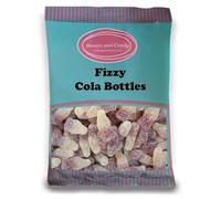 Sweets and Candy® Fizzy Cola Bottles 1Kg - Retro Cola Flavour Jelly Sweets With A Fizzy Sour Sugar Coating - Traditional Bottle Shaped - Bulk 1 Kilo Bag - Pick and Mix Share Size Bags