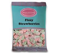 Sweets and Candy® Fizzy Strawberries 1Kg - Retro Strawberry Jelly Sweets with a Fizzy Sugar Coating - Bulk 1 Kilo Bag - A Perfect Pick and Mix Gift Idea - Share Size Pick n Mix Bags