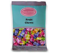 Sweets and Candy® Fruit Chews 1Kg - Traditional Wrapped Fruit Chews - A Mix Of Five Fruity Flavours - Bulk 1 Kilo Bag - Pick and Mix Share Size Bags - Retro Pick and Mix Sweets