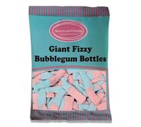 Sweets and Candy® Giant Fizzy Bubblegum Bottles 1Kg - Retro Bottle Shaped Bubblegum Flavour Fizzy Jellies - Bulk 1 Kilo Bag - A Perfect Pick and Mix Gift Idea - Share Size Pick n Mix Bags