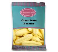 Sweets and Candy® Giant Foam Bananas 1Kg - Bumper Bananas - Retro Banana Flavour Foam Sweets - Traditional British Sweet Shop Favourites - Bulk 1 Kilo Bag - A Great Pick and Mix Sweet Gift