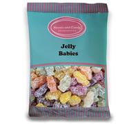 Sweets and Candy® Jelly Babies 1Kg - Traditional Sugar Dusted Jelly Baby Sweets - Retro Soft Fruity Babies with Gooey Jelly Centre - Bulk 1 Kilo Bag - Pick and Mix Share Size Bags