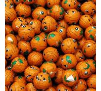 Sweets and Candy® Milk Chocolate Pumpkins 1Kg - Milk Chocolate Balls With Pumpkin Foil Wrappers - Bulk Halloween Sweets - Spooky Candy - Halloween Pick and Mix for Trick or Treat or Parties