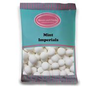 Sweets and Candy® Mint Imperials 1Kg - Traditional Hard Candy Balls with Peppermint Flavour - Crunchy Texture - Great Wedding Favours - Bulk 1 Kilo Bag - Retro Pick and Mix Share Size Bags