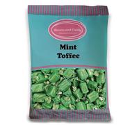 Sweets and Candy® Mint Toffee 1Kg - Individually Wrapped Creamy Mint Toffees - 1 Kilo Bulk Bag - Traditional Recipes - Classic Chewy Toffees with Creamy Flavour - Pick and Mix Share Size Bag