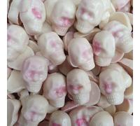 Sweets and Candy® Skull Crushers 1Kg - Strawberry and Cream Chocolate Candy Skulls - Bulk Halloween Sweets - Spooky Halloween Pick and Mix for Trick or Treat, Cake Toppers or Parties