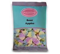 Sweets and Candy® Sour Apples 1Kg - Vegan and Vegetarian Friendly - Fruity Apple Flavour Sour Gummy Sweets - Bulk 1 Kilo Bag - Retro Pick and Mix Share Size Bags - A Great Sweet Gift