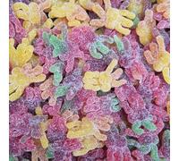 Sweets and Candy® Sour Spiders 1Kg - Fruity Flavour Jelly Spiders with Sour Sugar Coating - Bulk Halloween Sweets - Spooky Candy - Halloween Pick and Mix for Trick or Treat, Cake Toppers or Parties