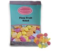 Sweets and Candy® VEGAN Fizzy Fruit Salad 1Kg | Vegan | Vegetarian and Veggie | 1 Kilo Bulk Sweets - Retro Fruity Fizzy Gummy Candies - Pick and Mix Share Size Bag - A Great Sweet Gift