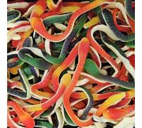 Sweets and Candy® Yellow Belly Snakes 1Kg- Giant Gummy Snakes with Yellow Foam Bellies - 1kg Bulk Bag of Spooky Halloween Jelly Treats - Fruity Candy for Trick or Treat, Parties & Pick and Mix