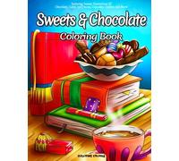 Sweets & Chocolate Coloring Book: Featuring Yummy Illustrations Of Chocolate, Cakes, Ice Creams, Cupcakes, Cookies And More!