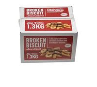 Sweets Dreams 1.3kg Broken Assortment Biscuit Box, Huge Value Mix of Whole and Misshapen Family Favourite Biscuits, Ideal for Tea Time Sharing, Office, and Catering Supply.