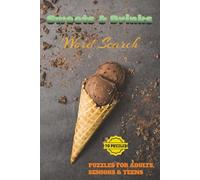 Sweets & Drinks Word Search Puzzle Book: 6x9 inches, 140 pages | 70 Puzzles | Perfect Gift for Holidays, Free Time, and Relaxation