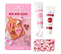 Sweets Indeed Frosting Kit plus Sprinkles Frosting Tubes nozzles 11.71 ounces Perfect for baking and cookie decoarting (Dye Free Sweetheart)