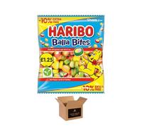 Sweets Share Size Bags | Sweet & Sour Jellies, Gummy Candy & Chewy Treats for Kids & Adults | Party, Halloween, Xmas Gift Snacks - Haribo Balla Bites (12Pack x 140g) £1.25 PM