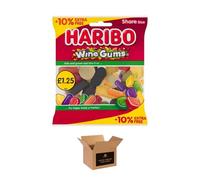 Sweets Share Size Bags | Sweet & Sour Jellies, Gummy Candy & Chewy Treats for Kids & Adults | Party, Halloween, Xmas Gift Snacks | (Wine Gums)