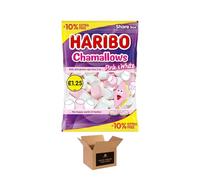 Sweets Share Size Bags | Sweet & Sour Jellies, Gummy Candy & Chewy Treats for Kids & Adults | Party, Halloween, Xmas Gift Snacks | (Chamallows Pink & White)