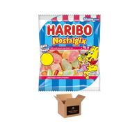 Sweets Share Size Bags | Sweet & Sour Jellies, Gummy Candy & Chewy Treats for Kids & Adults | Party, Halloween, Xmas Gift Snacks - Haribo Nostalgix (12Pack x 140g) £1.25 PM
