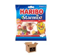 Sweets Share Size Bags | Sweet & Sour Jellies, Gummy Candy & Chewy Treats for Kids & Adults | Party, Halloween, Xmas Gift Snacks | (Haribo Starmix) 12 x 154g