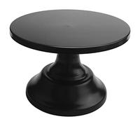 SweetSerenade Metal Iron Cake Stand Round Pedestal Dessert Holder Cupcake Display Rack Tray for Birthday Wedding Party (Black)